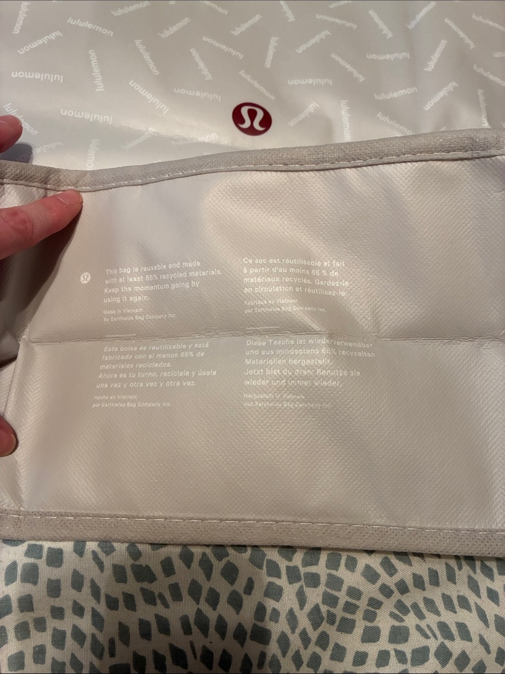 lululemon athletica Cream Tote with Red Logo - Picture 3 of 7